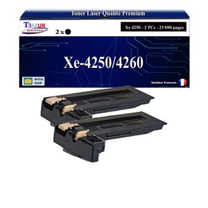 T3AZUR -2x Toners compatibles avec Xerox WorkCentre 4250 4260 (106R01409) - Noir
