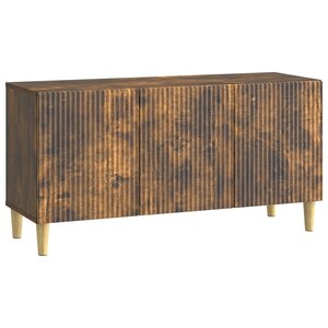 vidaXL Meuble TV 99 x 34 5 x 50 cm Chêne fumé Bois d'ingénierie