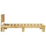 vidaXL Cadre de lit avec tête de lit sans matelas 90x200 cm