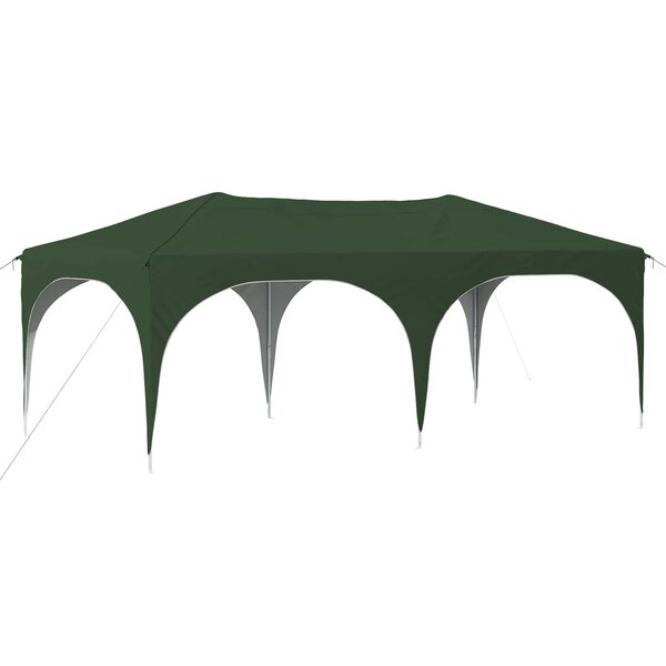 vidaXL Tente de fête pop-up 575 x 288 x 245 cm Vert Tissu Oxford