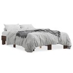 vidaXL Cadre de lit sans matelas chêne marron 140x200 cm