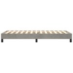 vidaXL Cadre de lit sans matelas gris clair 80x200 cm velours