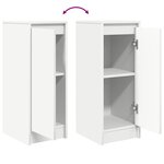 vidaXL Buffet blanc 29 5x34x76 cm bois d'ingénierie