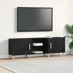 vidaXL Meuble TV Chêne noir 150 x 30 x 50 cm Bois d'ingénierie