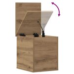 vidaXL Boîte de Rangement chêne artisanal 30 x 35 x 35 cm
