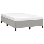 vidaXL Cadre de lit sans matelas gris clair 120x200 cm tissu