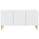 vidaXL Meuble TV Blanc 99 x 34 5 x 50 cm Bois d'ingénierie