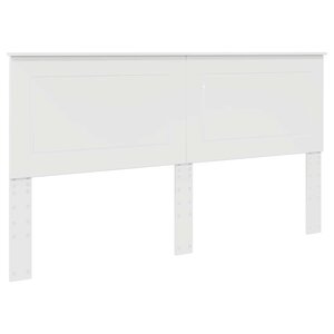 vidaXL Tête de lit Blanc brillant 200 cm Bois d'ingénierie