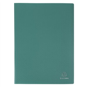 Protège-documents en polypropylène souple OPAK 20 vues - A4 - Vert foncé x 25 EXACOMPTA