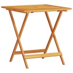 Ensemble de bistro pliant 3 pièces en bois d'acacia massif