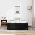 vidaXL Lit avec matelas Noir 120 x 200 cm Faux cuir
