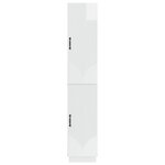 vidaXL Ensemble de Meubles 2 Pièces Blanc brillant Bois d'ingénierie
