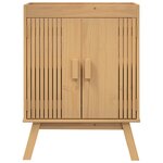 Ensemble de meubles de salle de bain 2 pièces en pin massif vidaXL