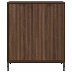 vidaXL Buffet Chêne marron 69 5 x 33 x 82 cm Bois d'ingénierie