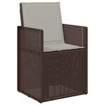 vidaXL Ensemble de salle à manger pour jardin avec coussin 5 Pièces PP