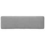 vidaXL Canapé central palette de jardin Blanc Bois de pin imprégné