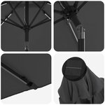 vidaXL Parasol de jardin avec lampes LED 300 x 300 cm Polyester
