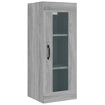 vidaXL Armoire murale suspendue Sonoma gris 34 5x34x90 cm