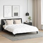 vidaXL Ensemble de Duvet avec oreiller 3 Pièces Blanc Plume de canard