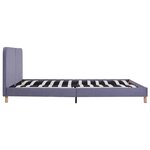 vidaXL Cadre de lit sans matelas gris clair tissu 180x200 cm