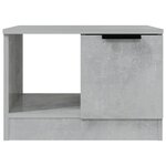 vidaXL Table basse gris béton 50x50x36 cm bois d'ingénierie