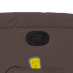 vidaXL Fauteuil de massage inclinable Marron Similicuir