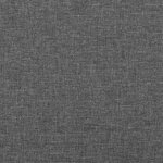 vidaXL Sommier à lattes de lit avec matelas gris foncé 120x190cm tissu