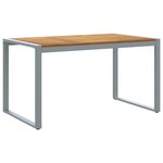 vidaXL Ensemble de salle à manger de jardin 5 pièces en bois massif d'acacia et métal