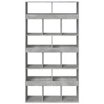 vidaXL Bibliothèque gris béton 100x33x187 5 cm bois d'ingénierie