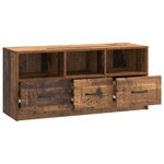 vidaXL Meuble TV Bois ancien 102 x 34 5 x 47 cm Bois d'ingénierie