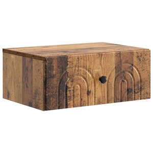 vidaXL Cabinet de chevet mural Bois ancien 49 x 34 5 x 20 cm