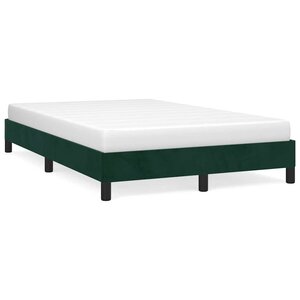 vidaXL Cadre de lit sans matelas vert foncé 120x190 cm velours