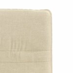 vidaXL Chaises à manger lot de 6 crème tissu