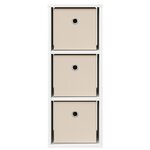 vidaXL Buffet avec tiroir Blanc 25 5 x 22 x 69 5 cm
