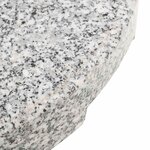 vidaXL Socle de parasol Granite Rond 20 kg