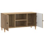 vidaXL Meuble TV Chêne artisanal 102 x 34 5 x 50 cm Bois d'ingénierie