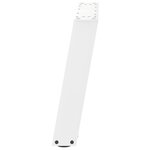 vidaXL Pieds de table basse en U 2 pièces Blanc 60 x (42-43) cm Acier