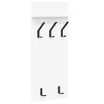 vidaXL Porte-manteau mural Blanc 90 x 40 x 10 cm Bois d'ingénierie