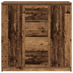 vidaXL Buffet avec tiroirs vieux bois 100 5x35x98 5 cm bois ingénierie