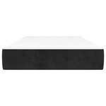 vidaXL Matelas de lit à ressorts ensachés fermeté moyenne noir 100x220x20 cm velours