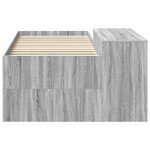 vidaXL Lit haut pour enfants avec bureau Sonoma gris 98 5 x 200 cm
