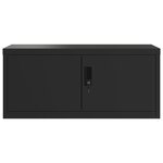 vidaXL Classeur noir 90x40x220 cm acier
