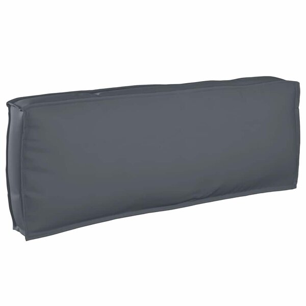 vidaXL Coussin pour dossier de palette Anthracite 120 x 40 x 12 cm