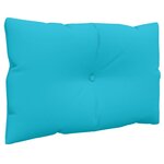 vidaXL Coussins de palette lot de 3 turquoise tissu Oxford