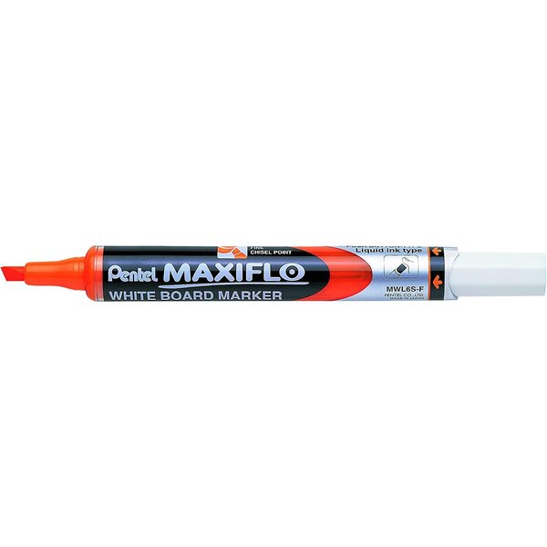 Marqueur tableaux blancs MAXIFLO  Pointe biseautée moyenne  Orange PENTEL