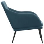 Banc banquette 110 x 76 x 80 cm velours bleu 02_0010510