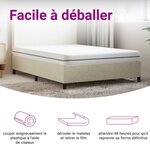vidaXL Matelas en mousse moyennement doux 140x190 cm