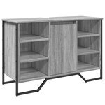 vidaXL Armoire lavabo de salle de bain sonoma gris 91x35x60 cm