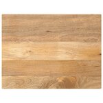 vidaXL Dessus de table 80x70x2 5 cm rectangulaire bois massif manguier
