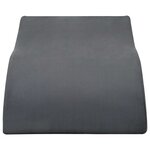 vidaXL Coussin pour jambes Gris 68 x 41 x 21 cm